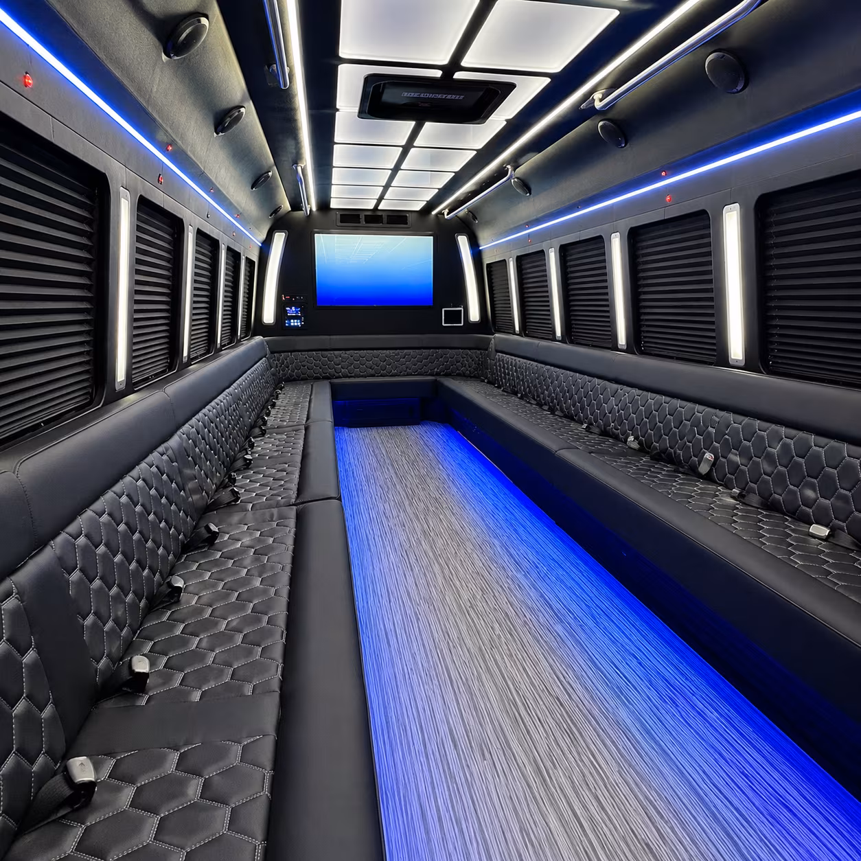 Renton Bachelor & Bachelorette Transportation party bus exterior