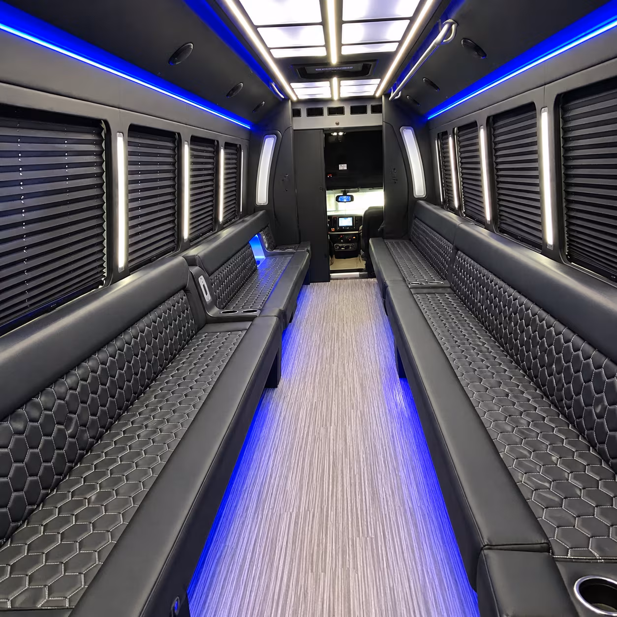 Renton Bachelor & Bachelorette Transportation party bus interior