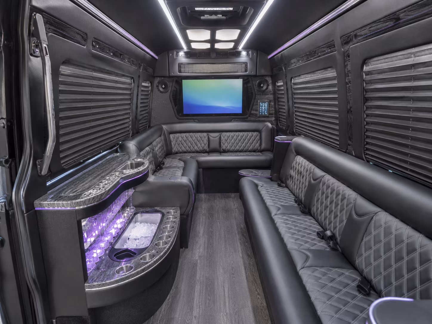 Renton Corporate Transportation party bus exterior