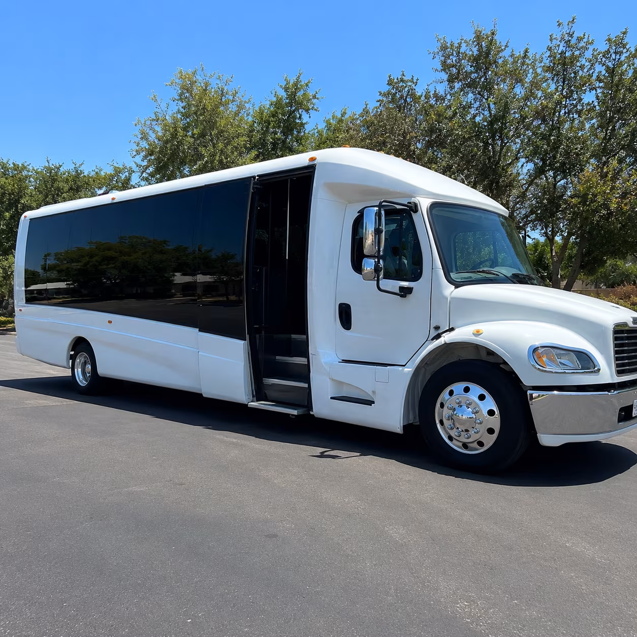 Renton Corporate Transportation party bus exterior