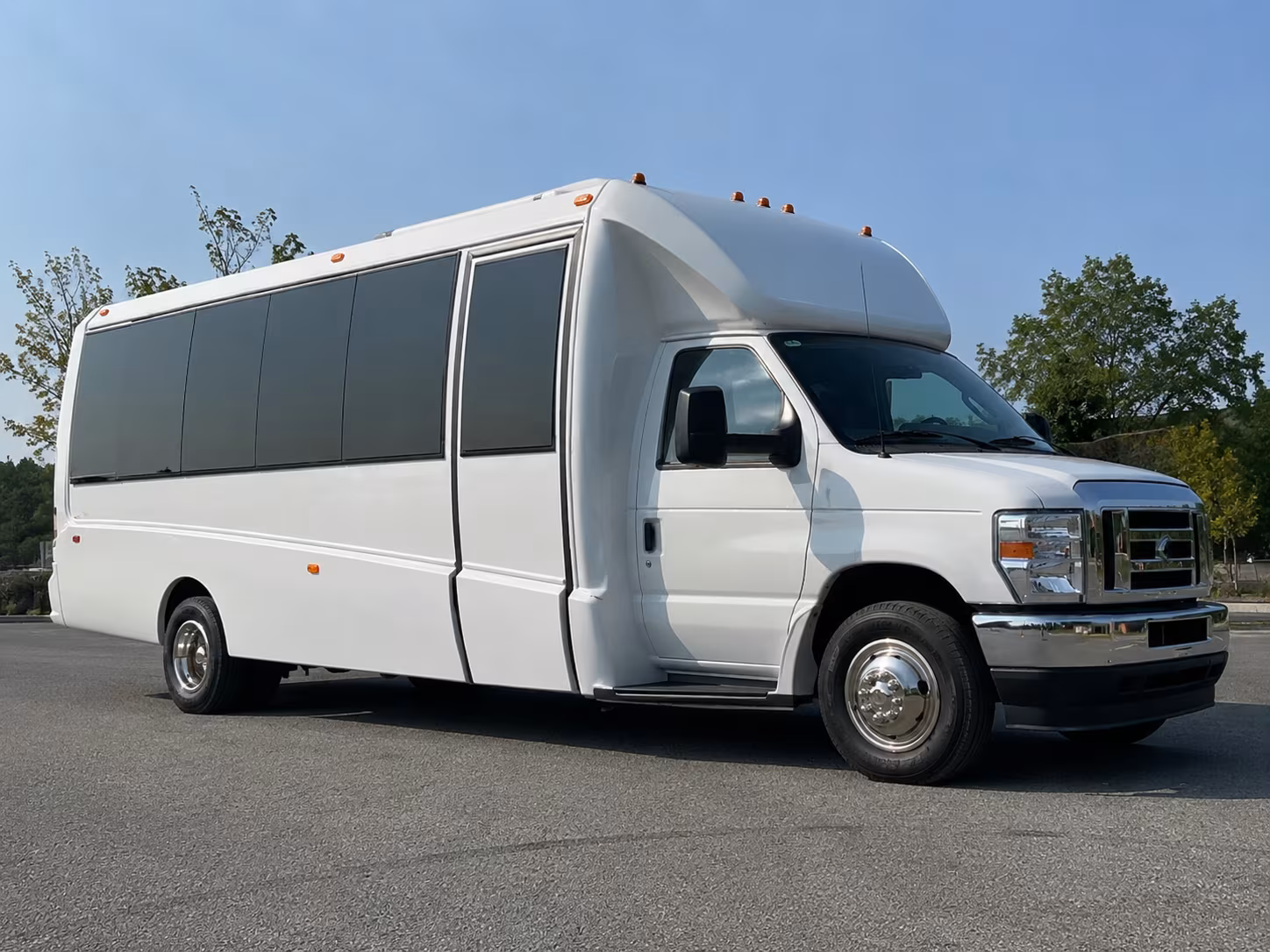 Renton Private Event Transportation party bus exterior