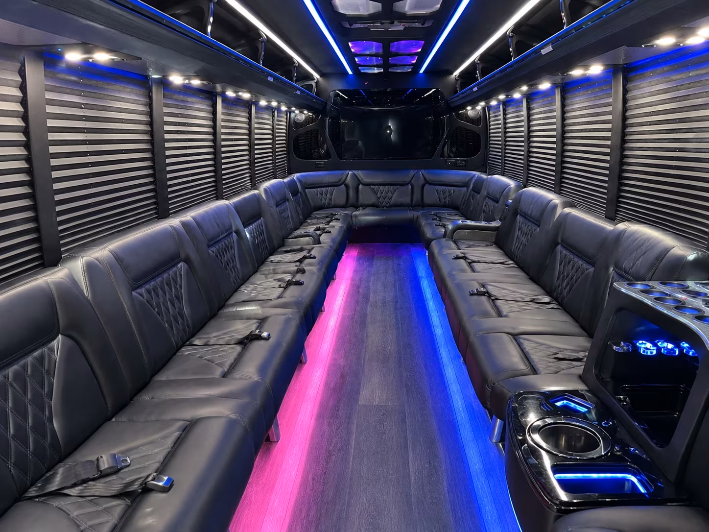 Renton Private Event Transportation party bus exterior
