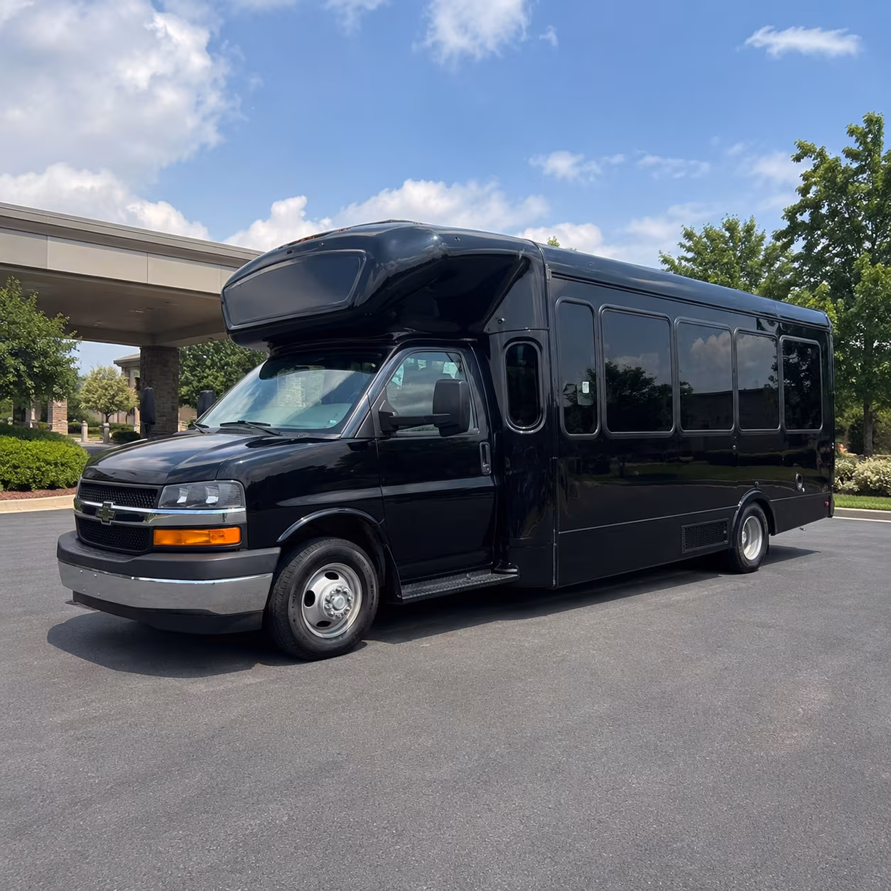 Renton Private Event Transportation party bus exterior