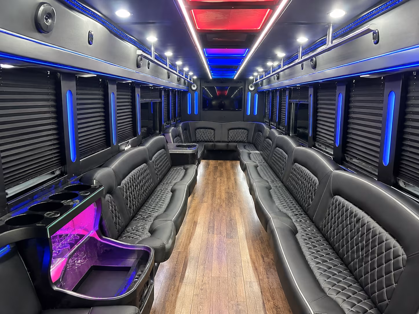 Renton Private Event Transportation party bus exterior