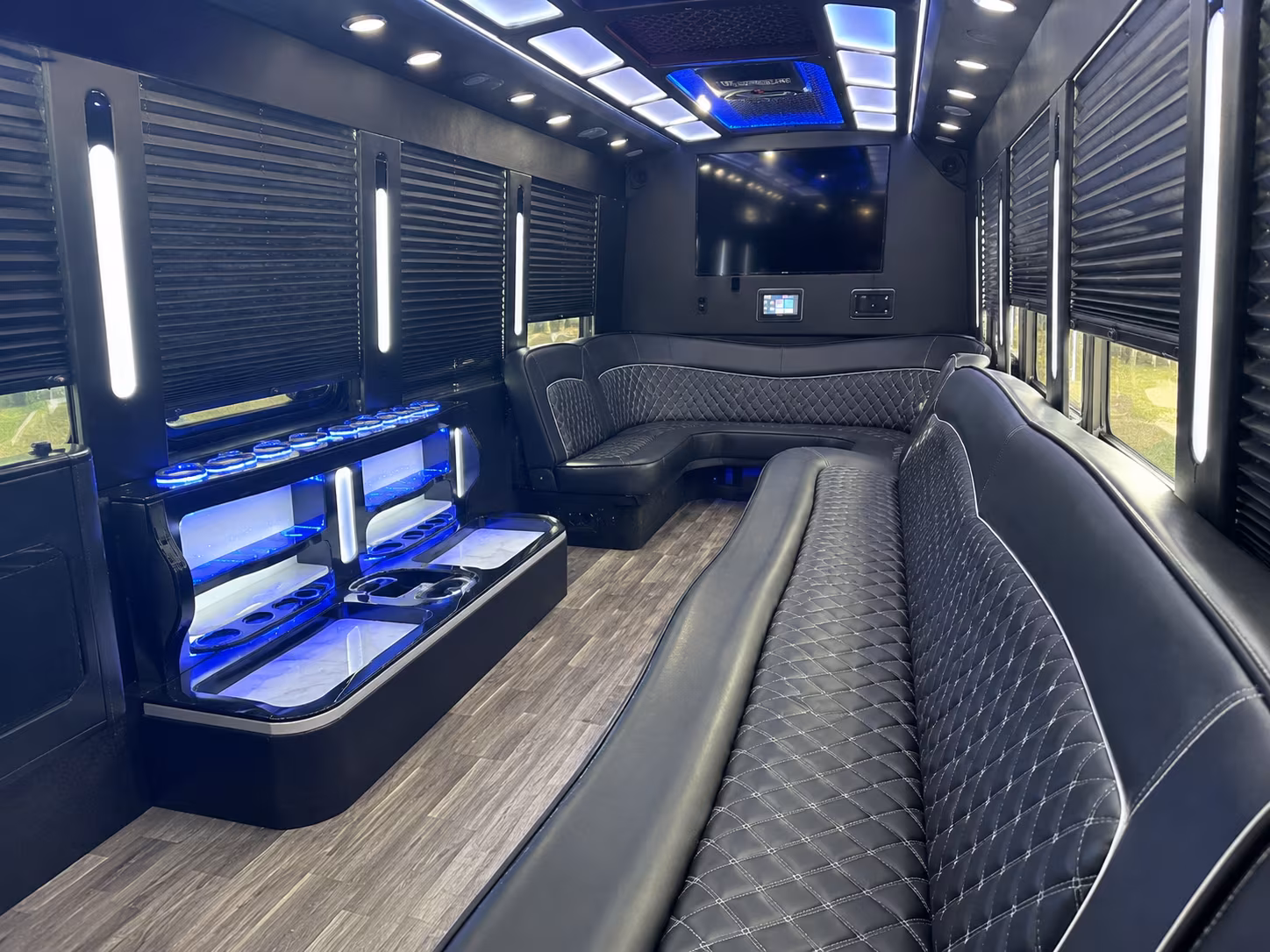 Renton Prom & Homecoming Transportation party bus exterior
