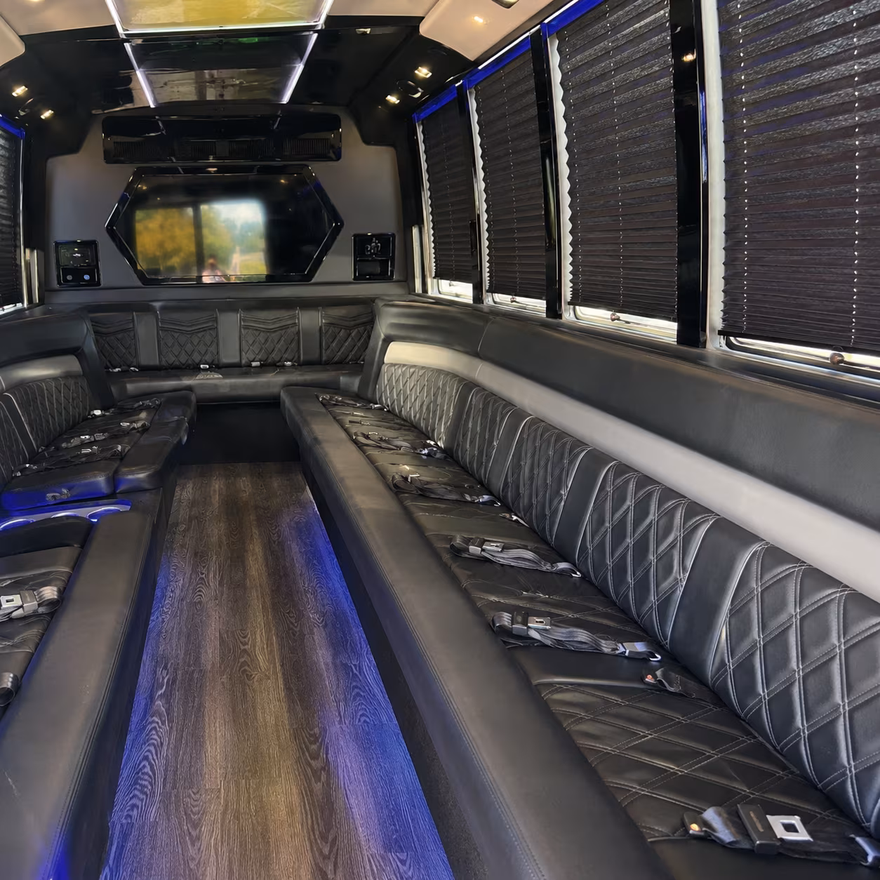 Renton Prom & Homecoming Transportation party bus exterior