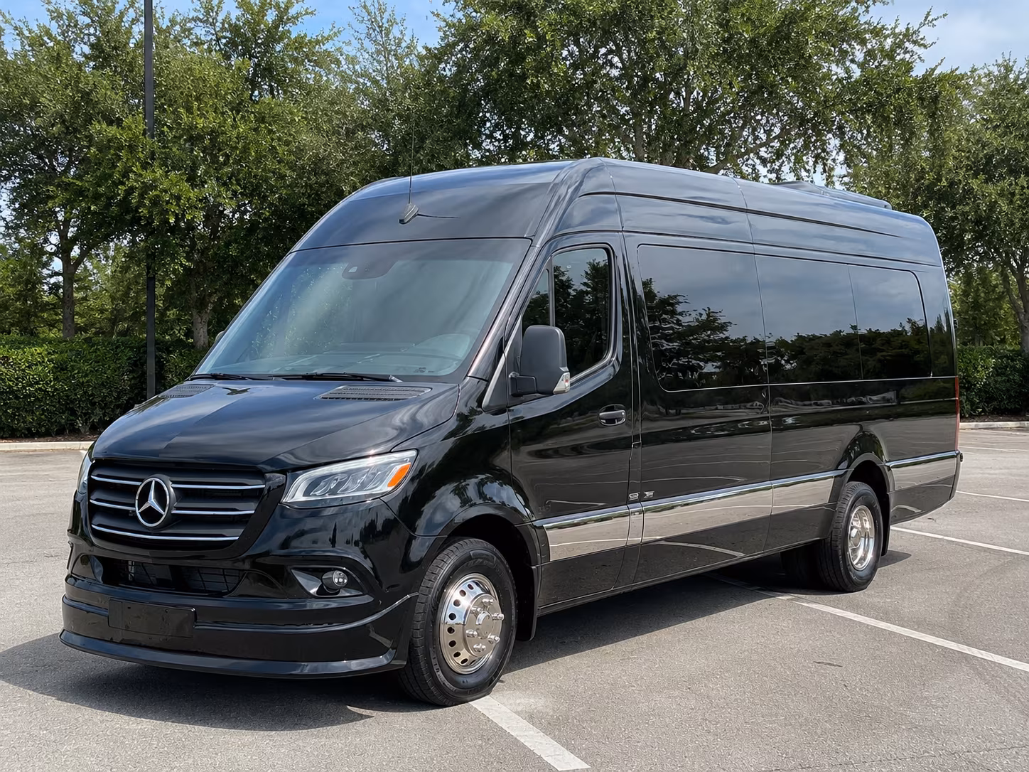 Renton School Event Transportation party bus exterior