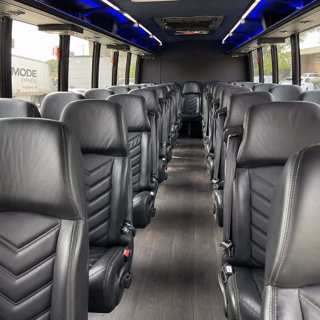 Renton School Event Transportation party bus exterior
