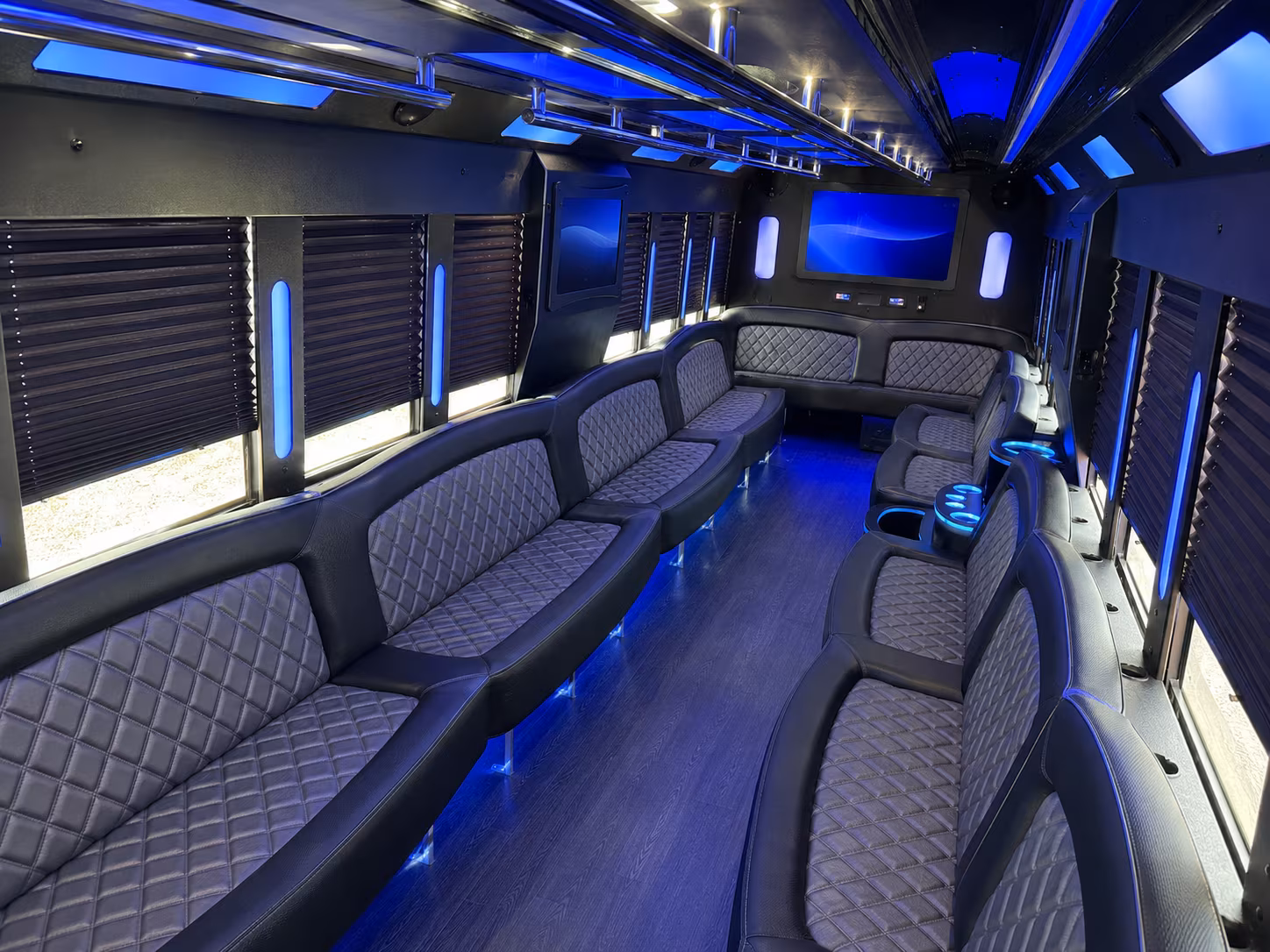 Renton Wedding Transportation party bus exterior