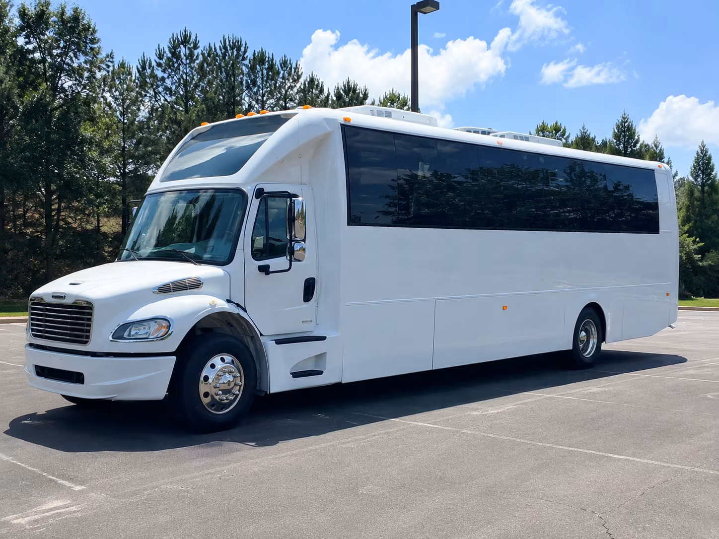 Renton Wedding Transportation party bus exterior