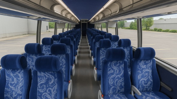 Interior of Charter Bus Company Renton's 46 Passenger Charter Bus in Renton