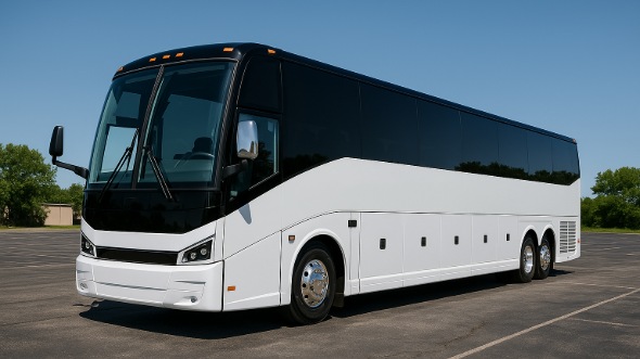 Exterior of Charter Bus Company Sammamish's 50 Passenger Party Bus in Sammamish